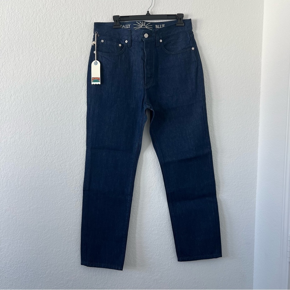 Daily Blue Boost in Nite Jeans Womens 31 Dark Indigo High Rise Straight Leg NWT - Picture 3 of 13